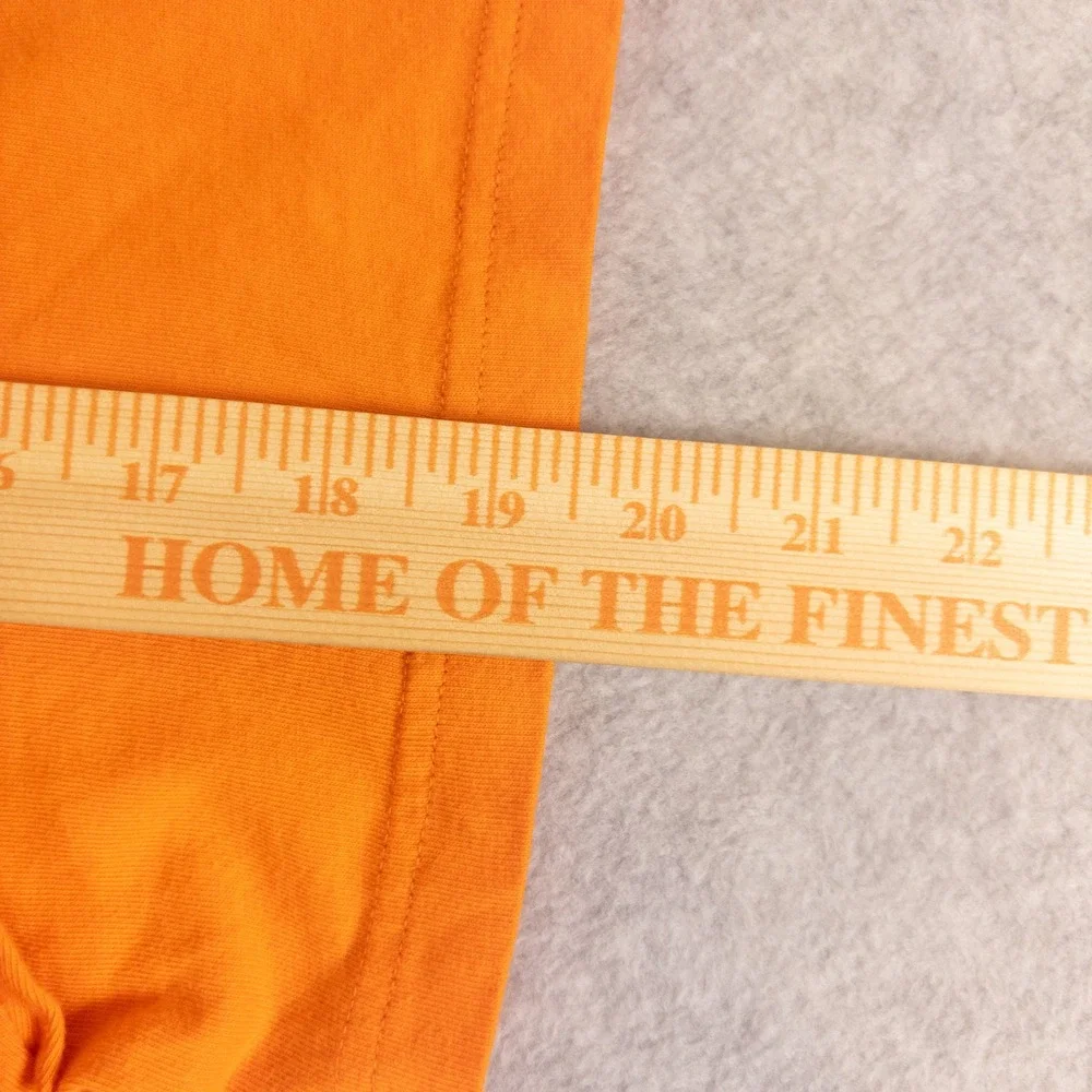 Nike Mens Not Running Sucks Graphic T-Shirt Orange XXL Regular Fit Short Sleeve